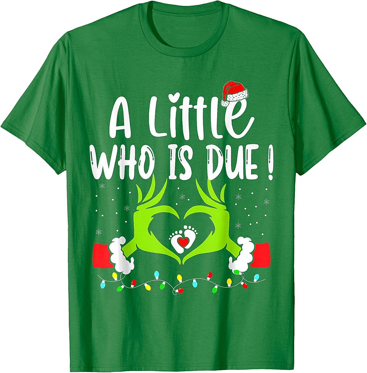  Christmas Pregnancy Announcement T-Shirt Grinch Baby Due
