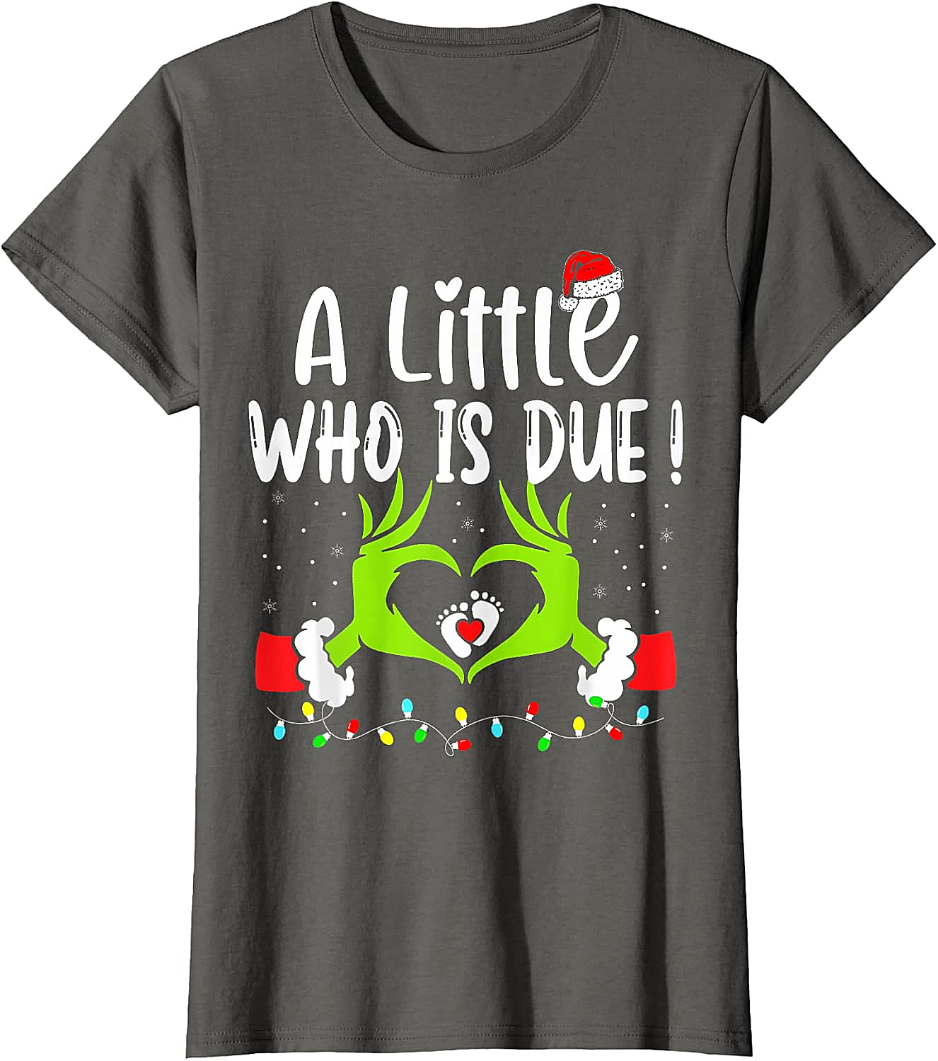  Christmas Pregnancy Announcement T-Shirt Grinch Baby Due