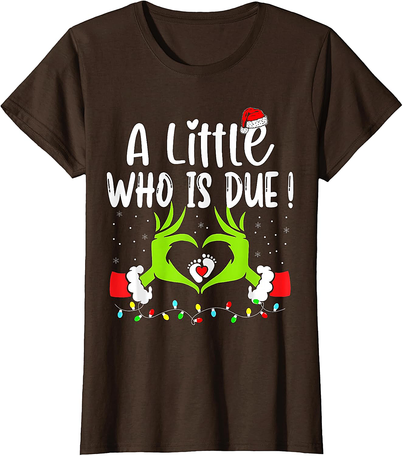  Christmas Pregnancy Announcement T-Shirt Grinch Baby Due