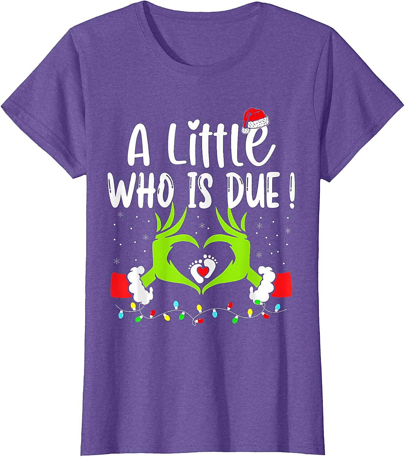  Christmas Pregnancy Announcement T-Shirt Grinch Baby Due