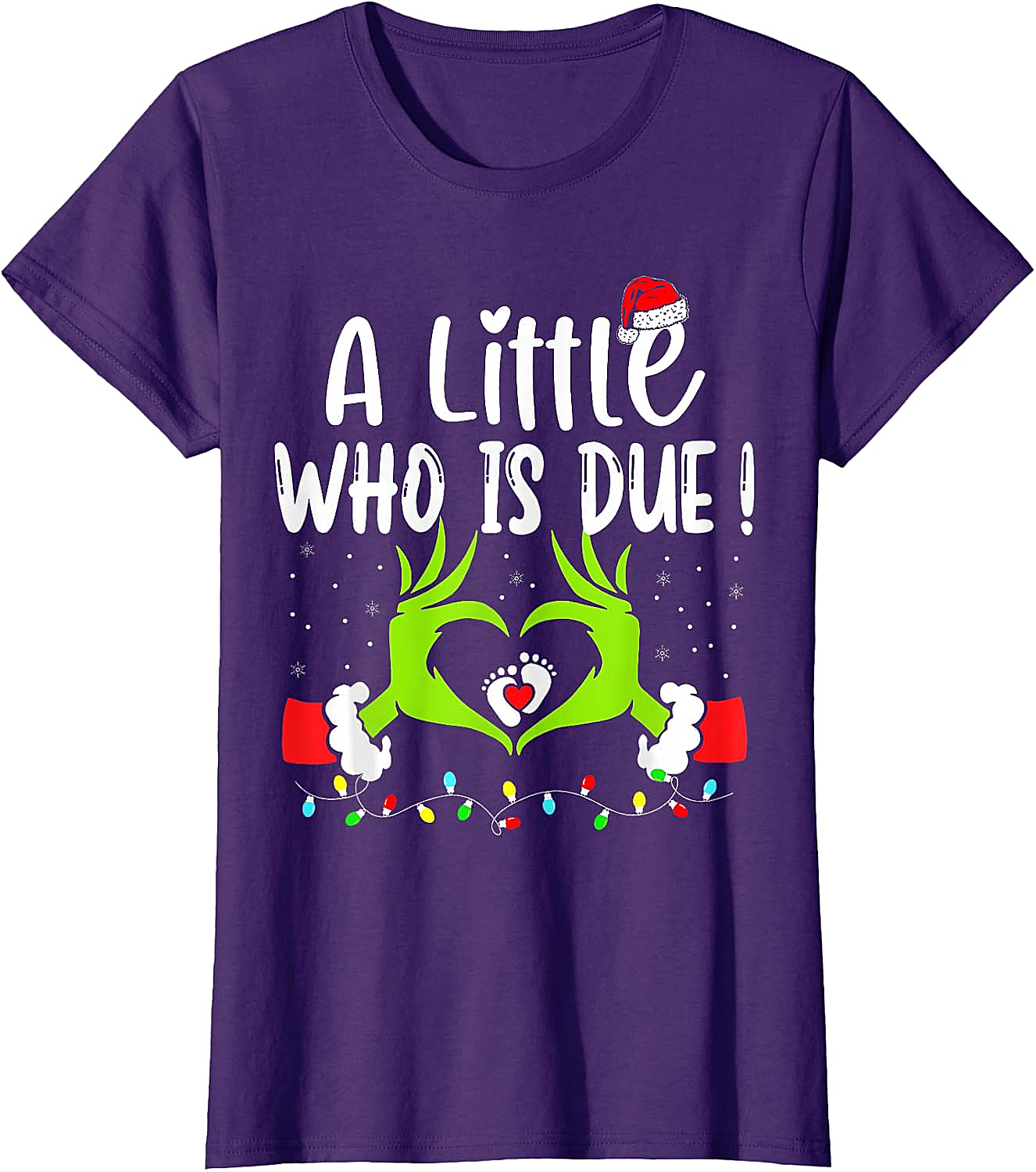  Christmas Pregnancy Announcement T-Shirt Grinch Baby Due