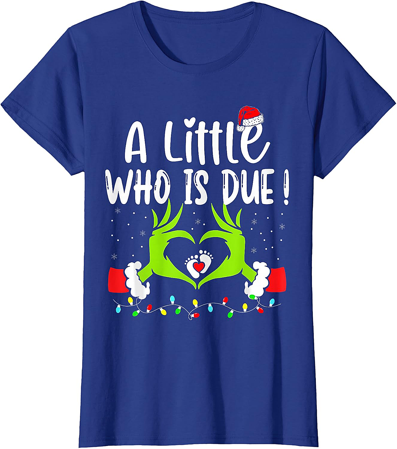  Christmas Pregnancy Announcement T-Shirt Grinch Baby Due