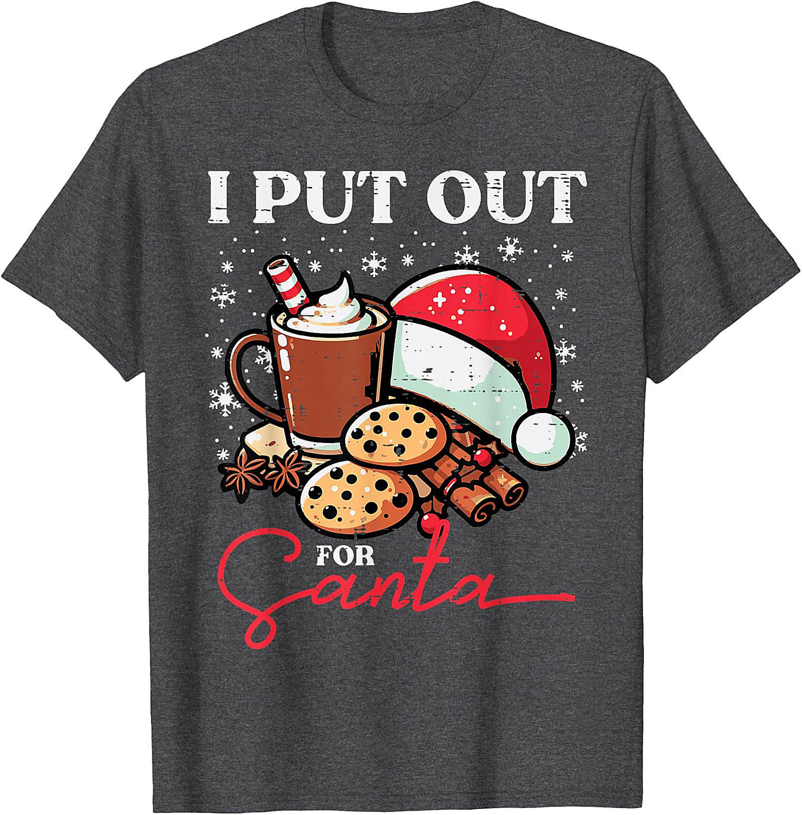 Funny "I Put Out for Santa" Christmas T-Shirt | Holiday Tee