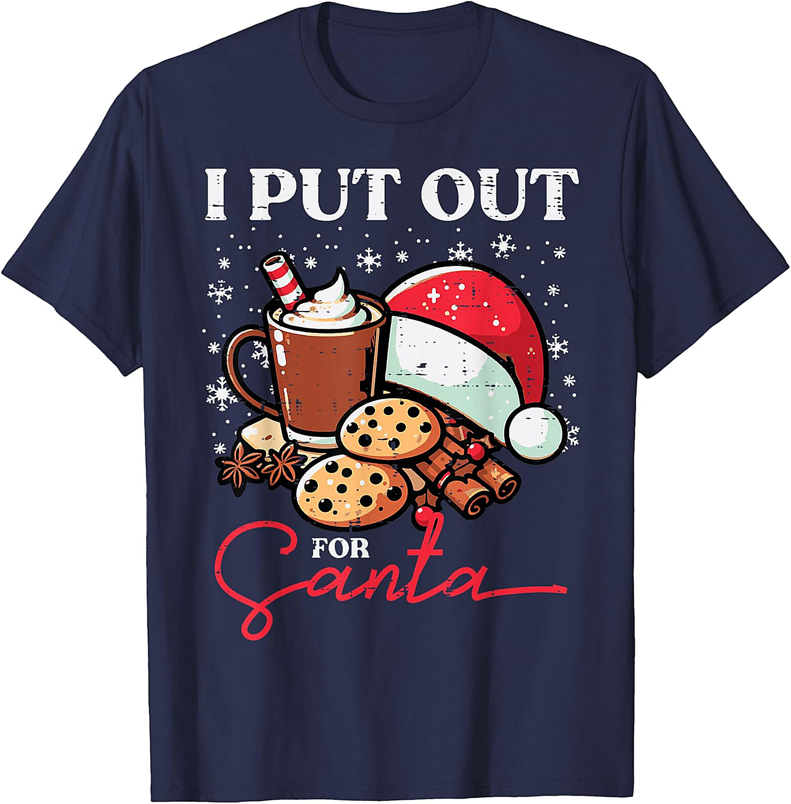 Funny "I Put Out for Santa" Christmas T-Shirt | Holiday Tee