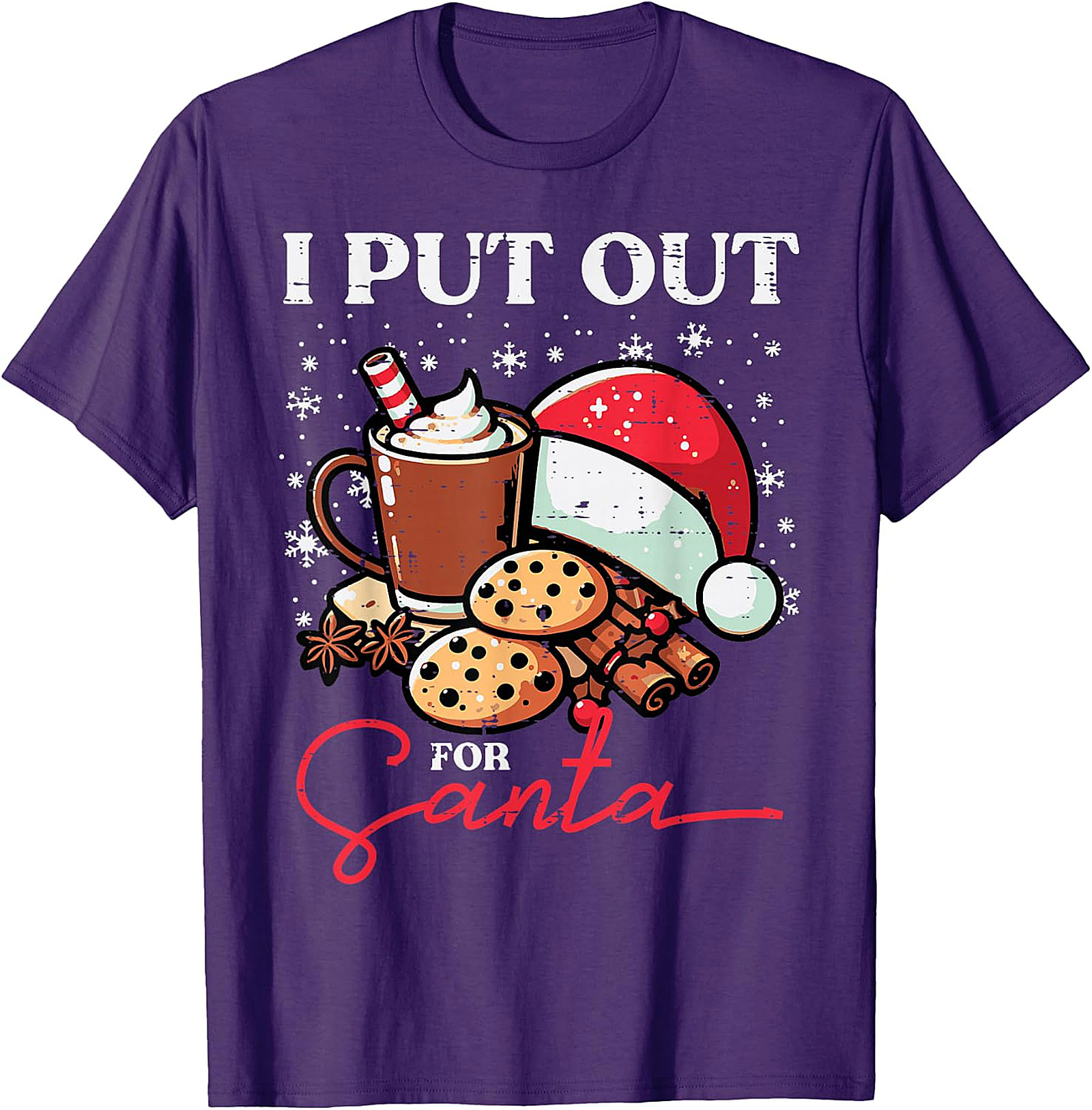 Funny "I Put Out for Santa" Christmas T-Shirt | Holiday Tee