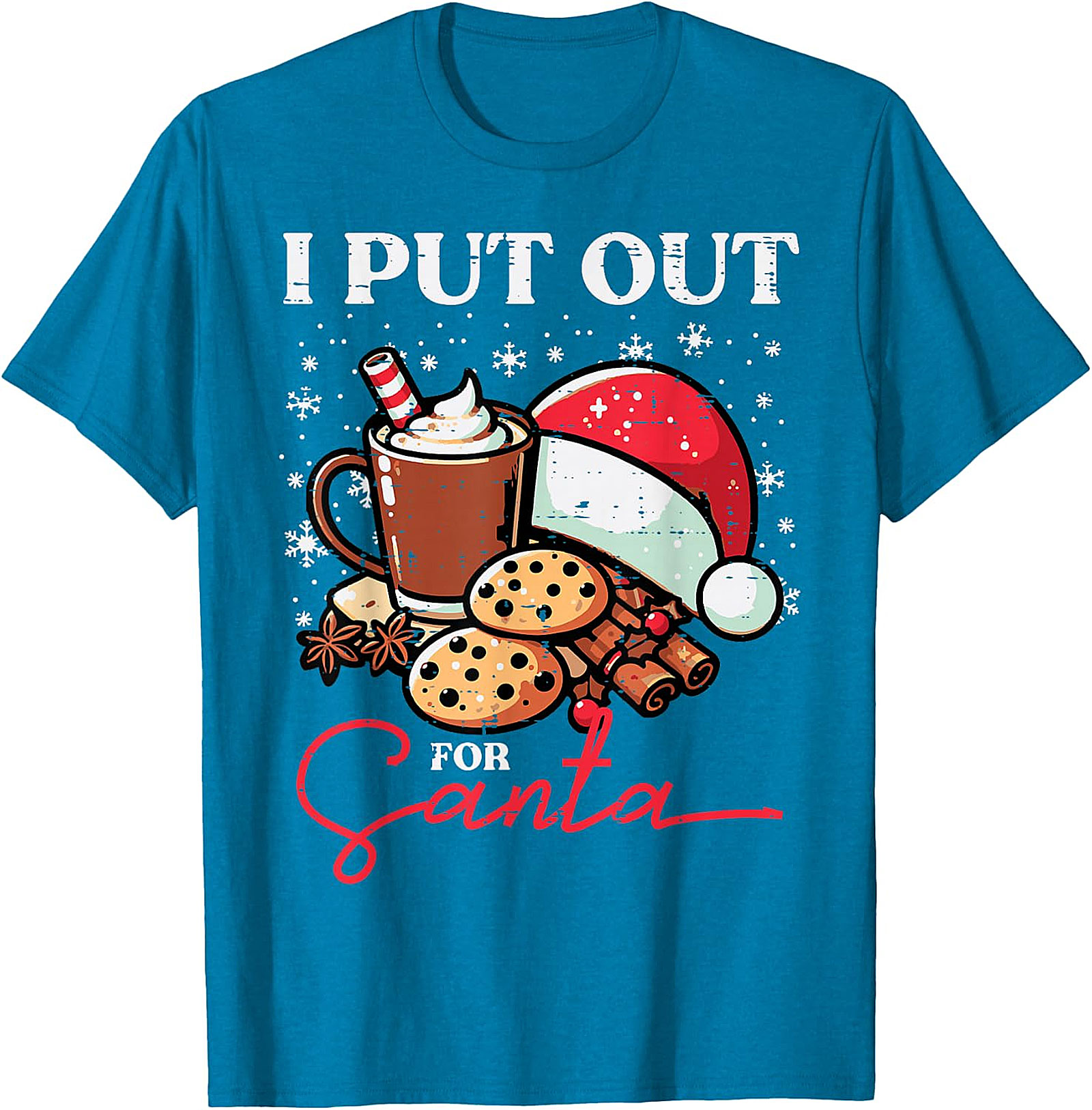 Funny "I Put Out for Santa" Christmas T-Shirt | Holiday Tee