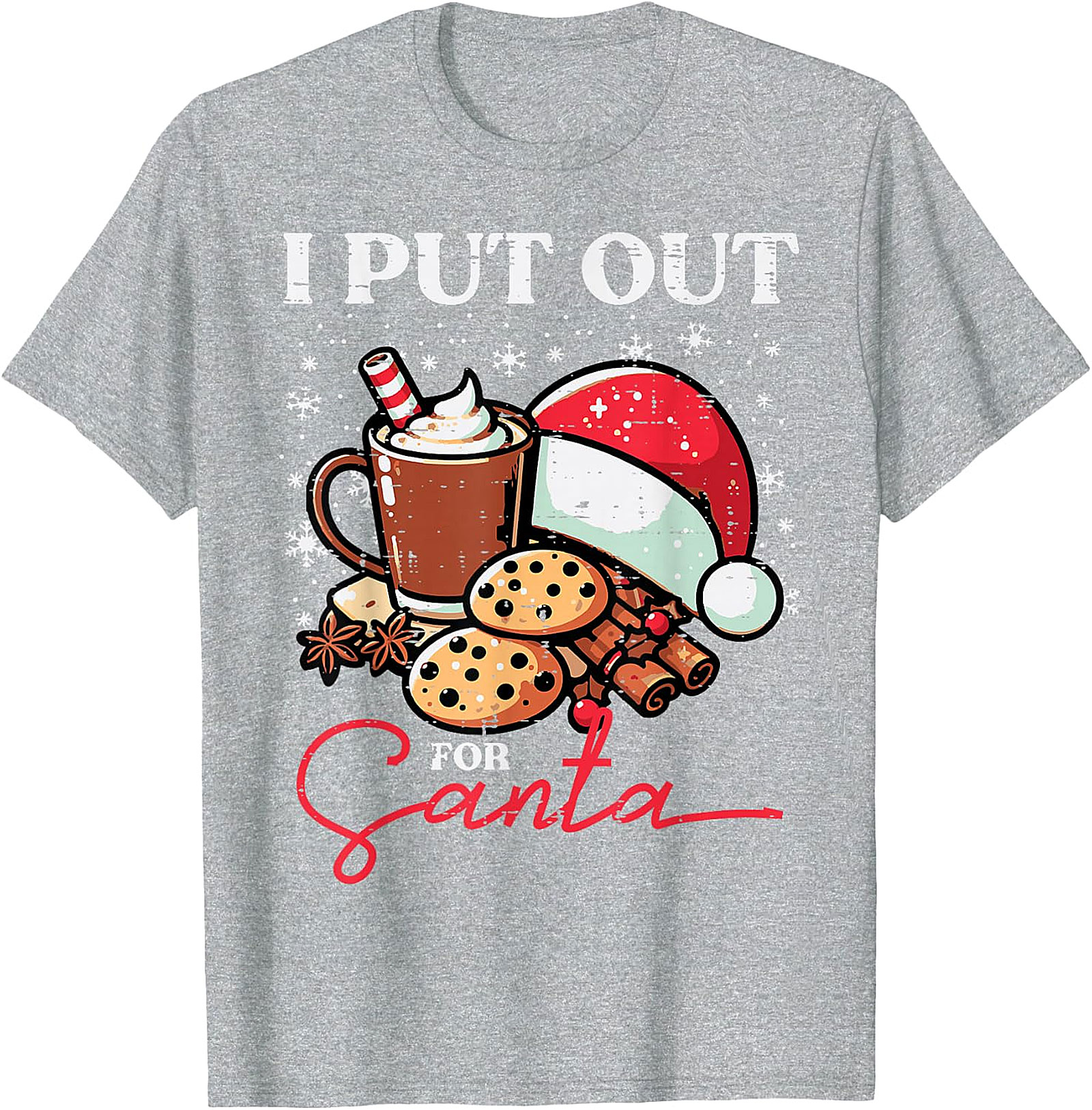 Funny "I Put Out for Santa" Christmas T-Shirt | Holiday Tee