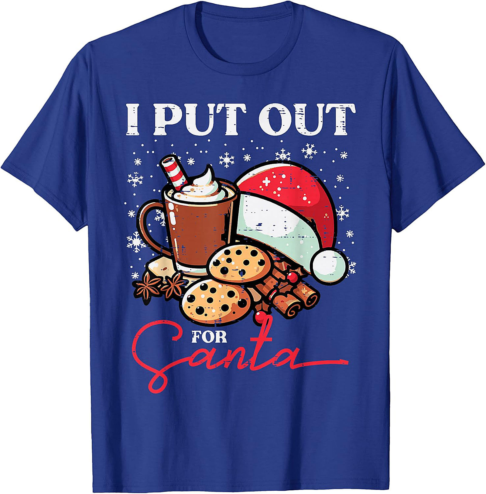 Funny "I Put Out for Santa" Christmas T-Shirt | Holiday Tee