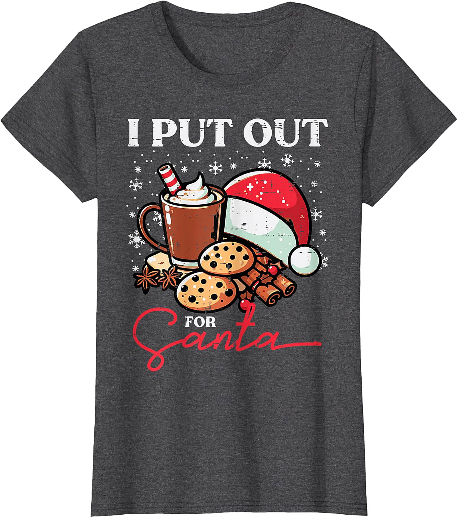 Funny "I Put Out for Santa" Christmas T-Shirt | Holiday Tee
