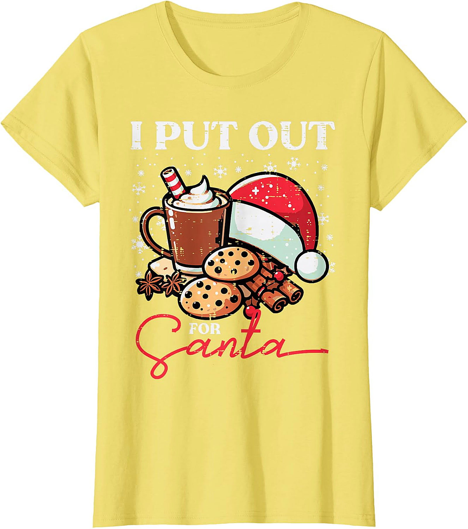 Funny "I Put Out for Santa" Christmas T-Shirt | Holiday Tee