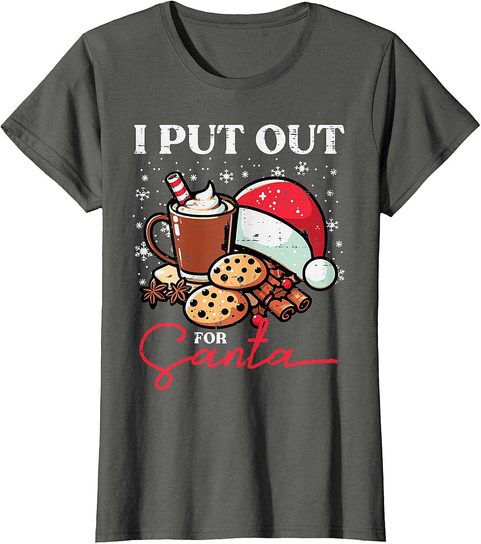 Funny "I Put Out for Santa" Christmas T-Shirt | Holiday Tee