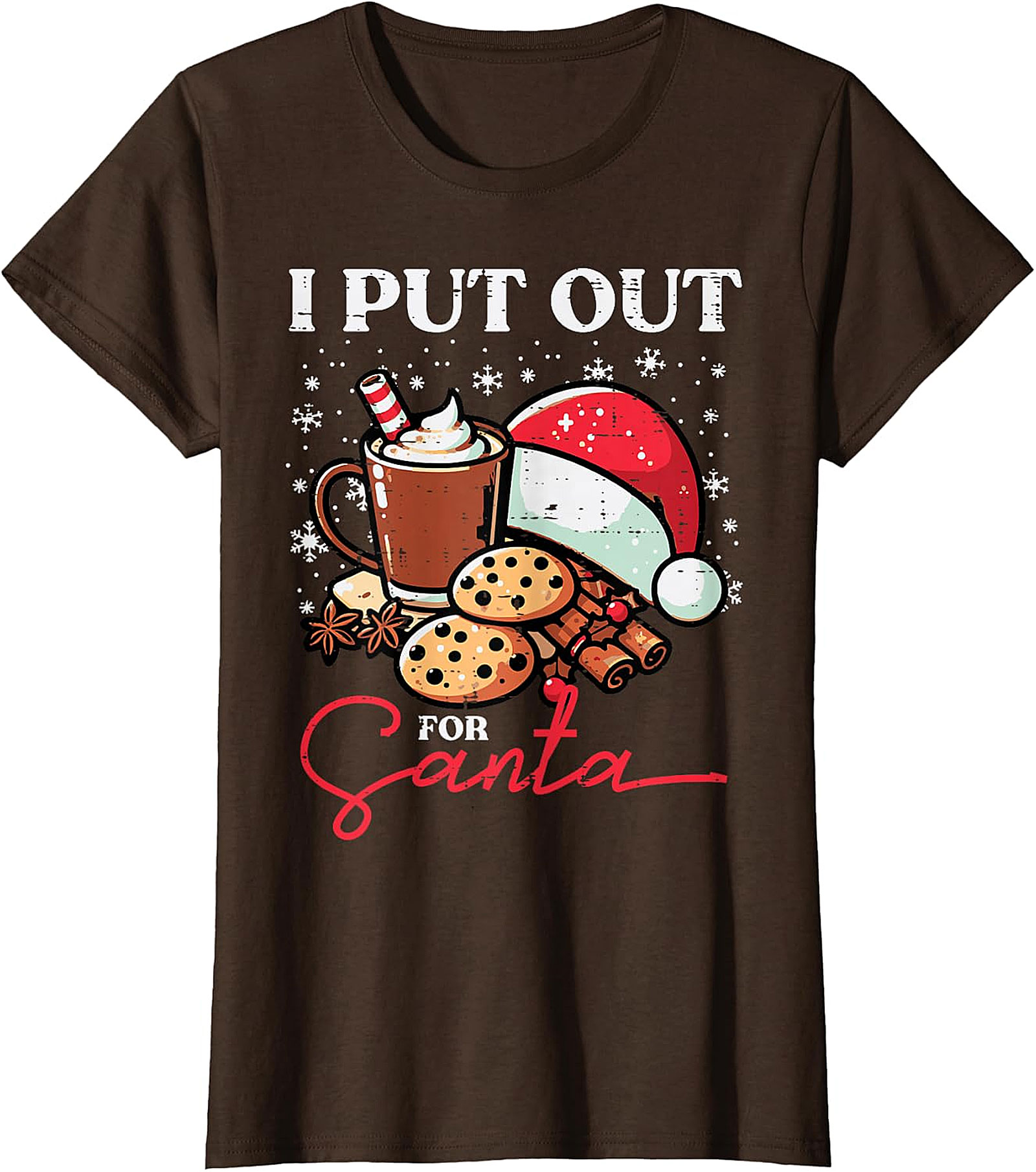 Funny "I Put Out for Santa" Christmas T-Shirt | Holiday Tee