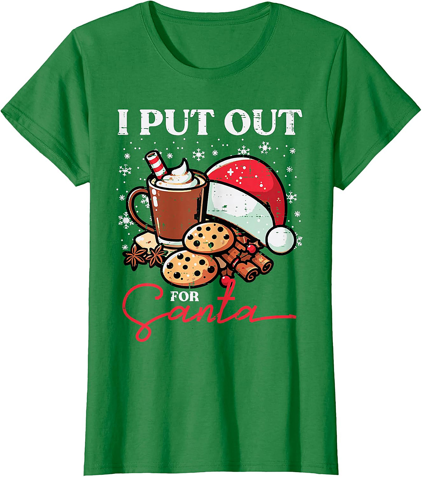 Funny "I Put Out for Santa" Christmas T-Shirt | Holiday Tee