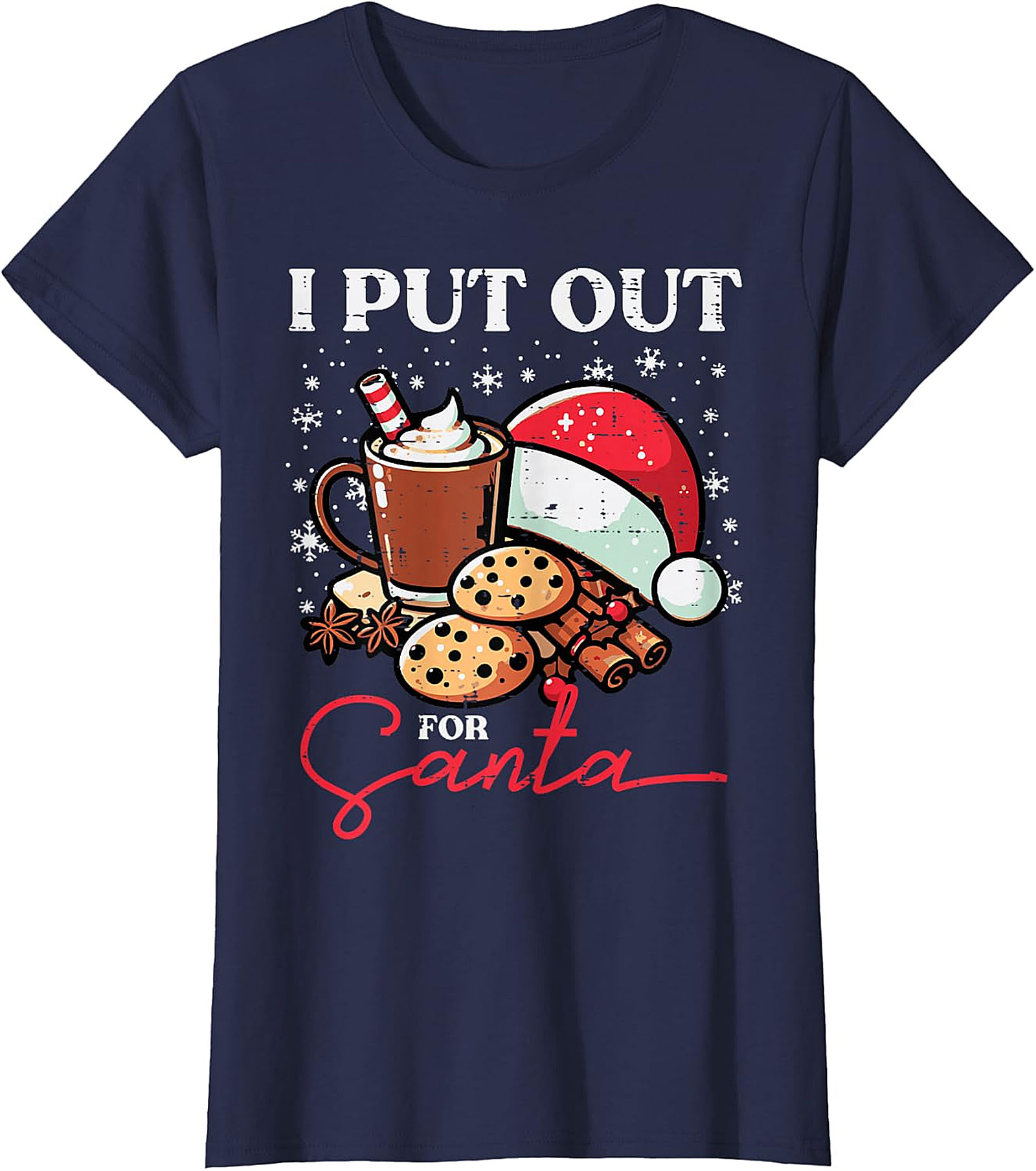 Funny "I Put Out for Santa" Christmas T-Shirt | Holiday Tee