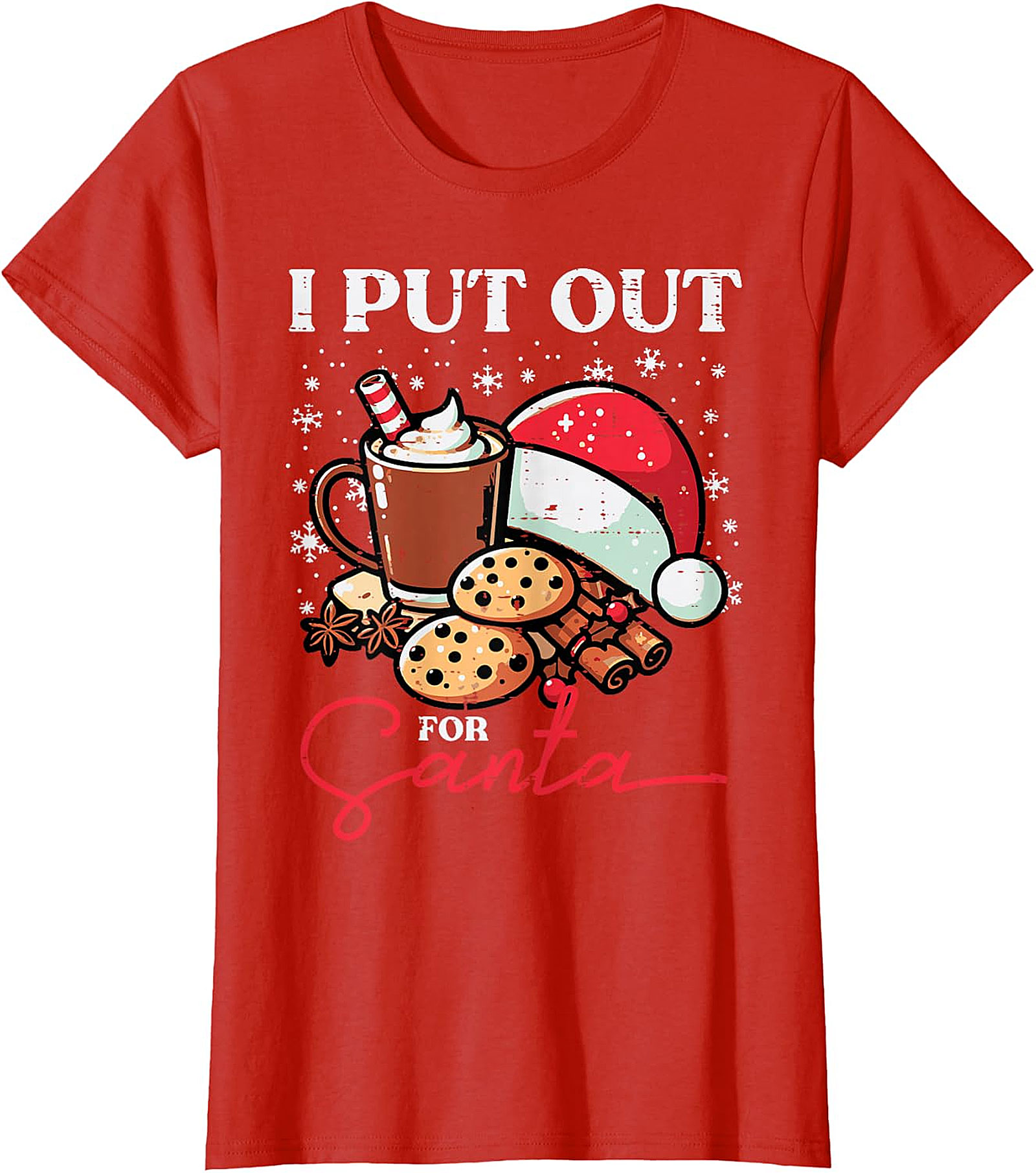 Funny "I Put Out for Santa" Christmas T-Shirt | Holiday Tee