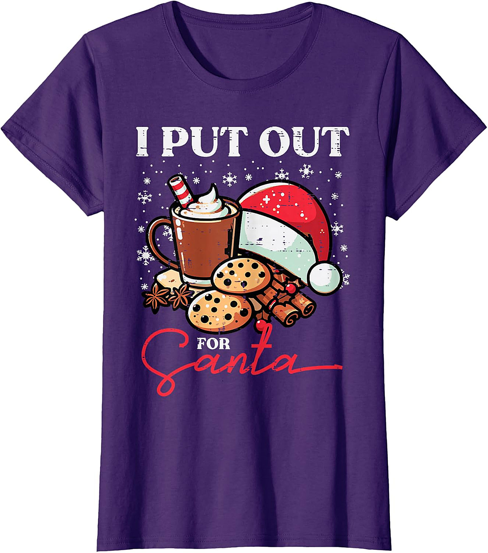 Funny "I Put Out for Santa" Christmas T-Shirt | Holiday Tee