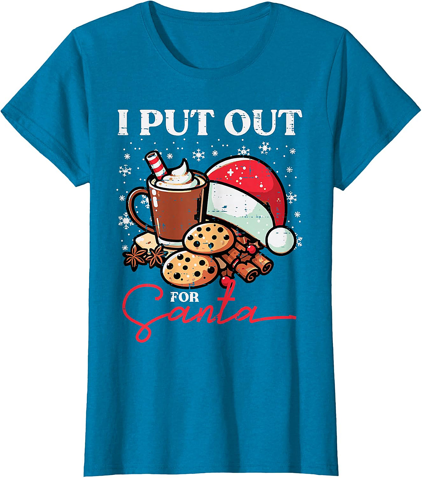 Funny "I Put Out for Santa" Christmas T-Shirt | Holiday Tee