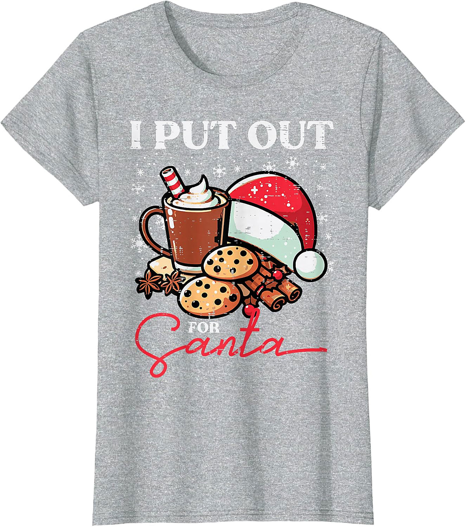 Funny "I Put Out for Santa" Christmas T-Shirt | Holiday Tee