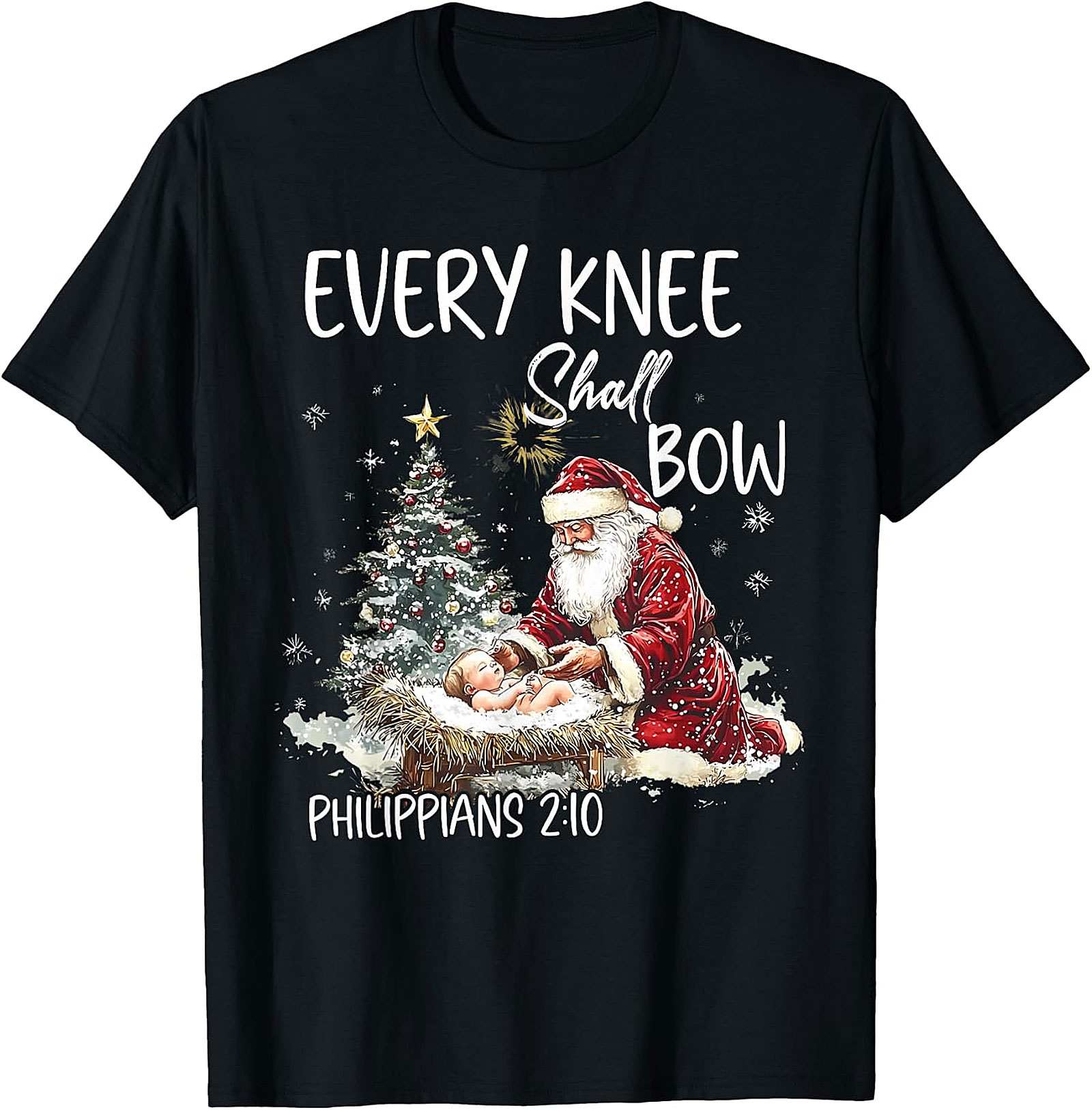 Retro Santa "Believe" Christmas Graphic Apparel | Vintage Holiday Tee