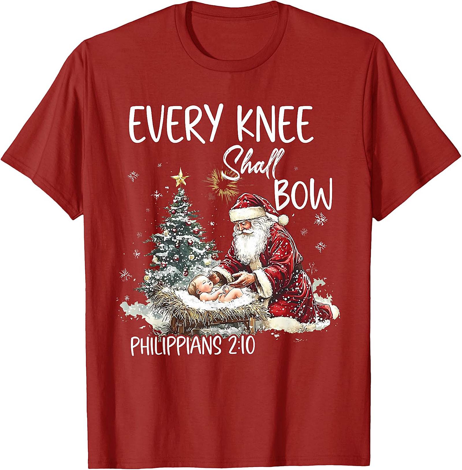  Retro Santa "Believe" Christmas Graphic Apparel | Vintage Holiday Tee