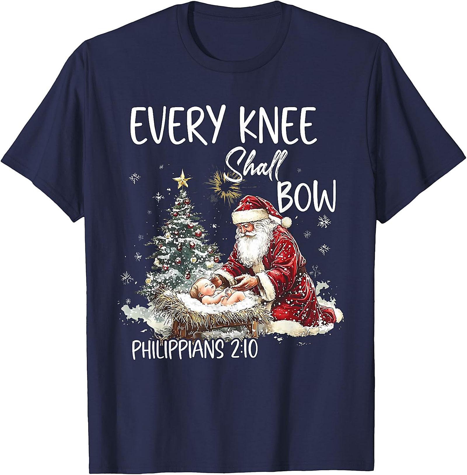 Retro Santa "Believe" Christmas Graphic Apparel | Vintage Holiday Tee