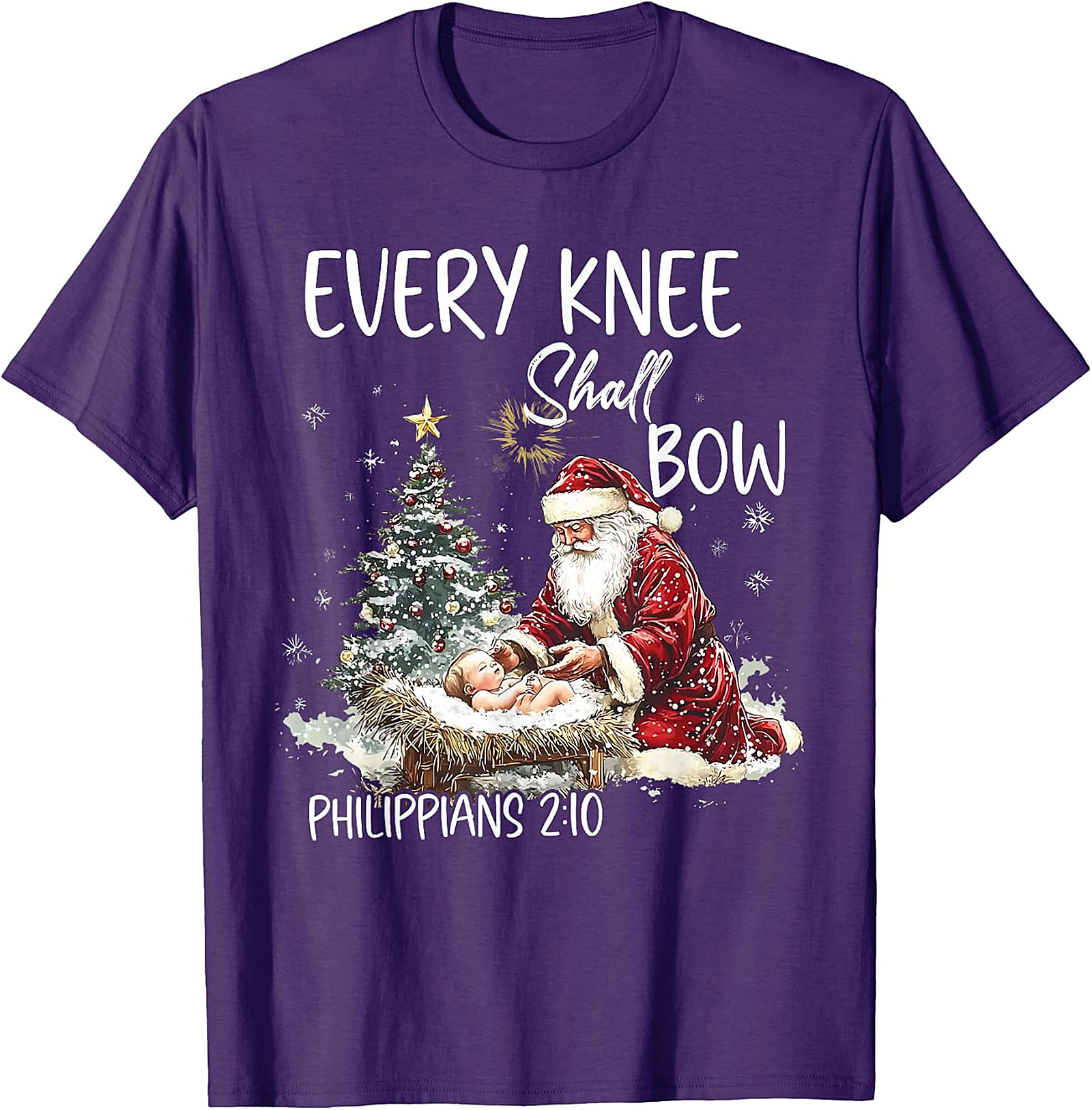  Retro Santa "Believe" Christmas Graphic Apparel | Vintage Holiday Tee