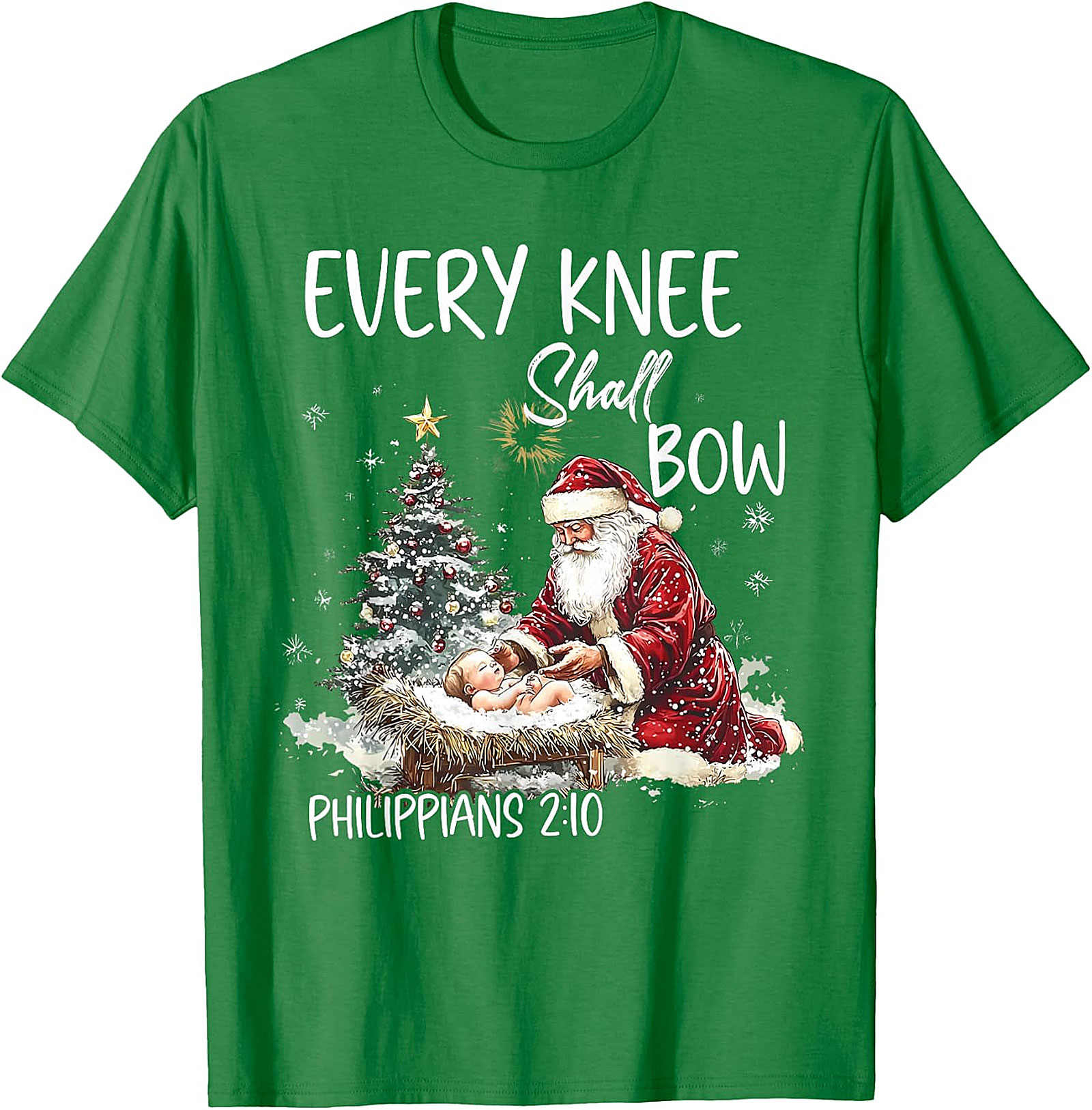  Retro Santa "Believe" Christmas Graphic Apparel | Vintage Holiday Tee