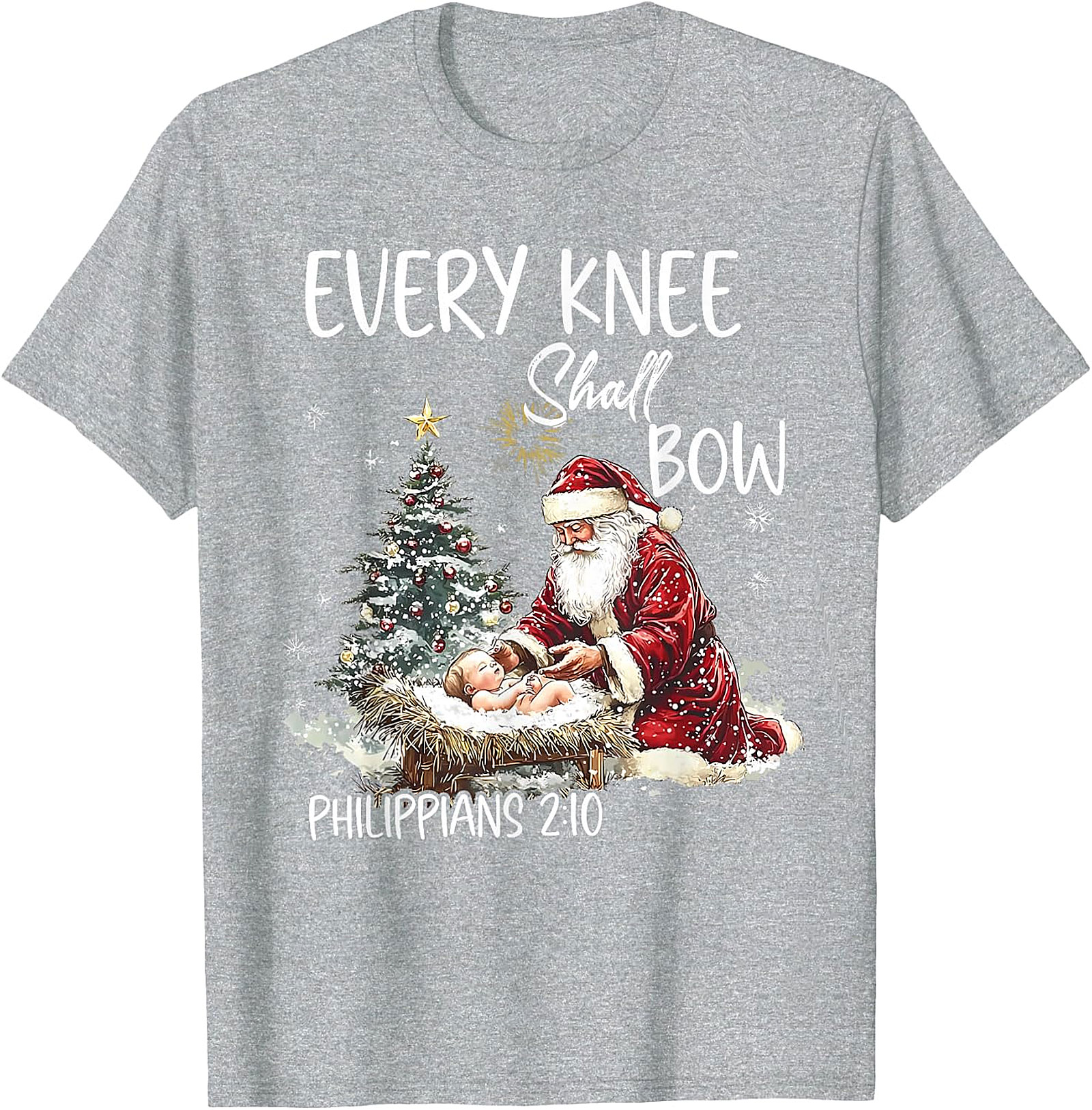  Retro Santa "Believe" Christmas Graphic Apparel | Vintage Holiday Tee