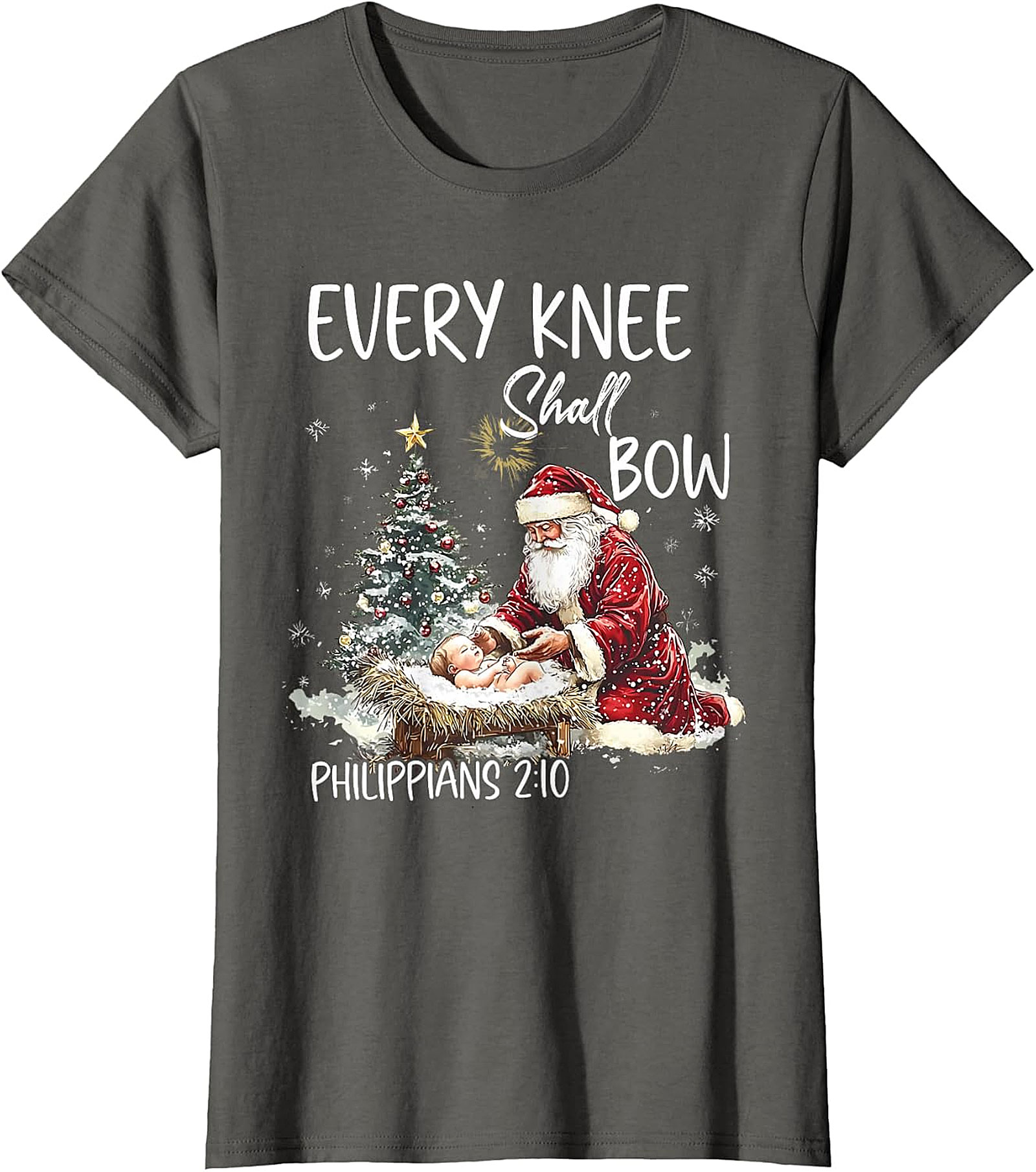  Retro Santa "Believe" Christmas Graphic Apparel | Vintage Holiday Tee