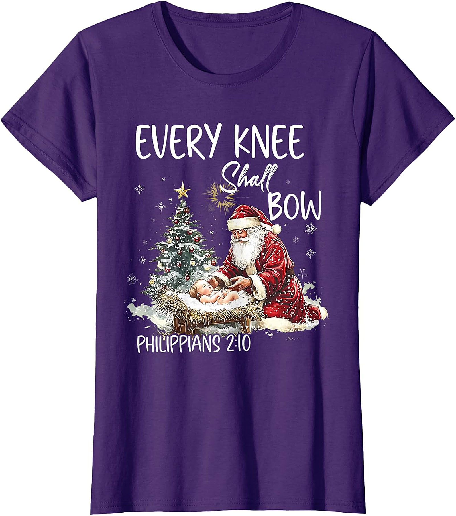  Retro Santa "Believe" Christmas Graphic Apparel | Vintage Holiday Tee