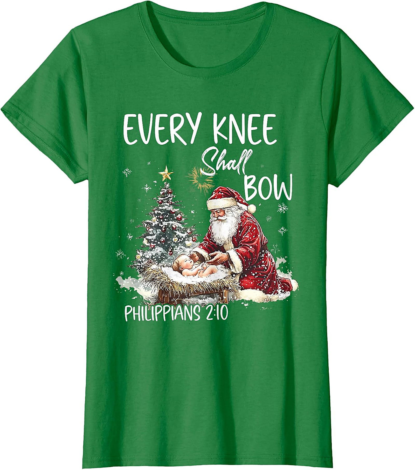  Retro Santa "Believe" Christmas Graphic Apparel | Vintage Holiday Tee