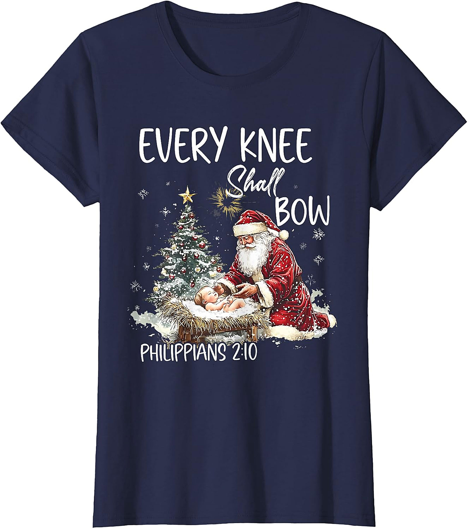  Retro Santa "Believe" Christmas Graphic Apparel | Vintage Holiday Tee