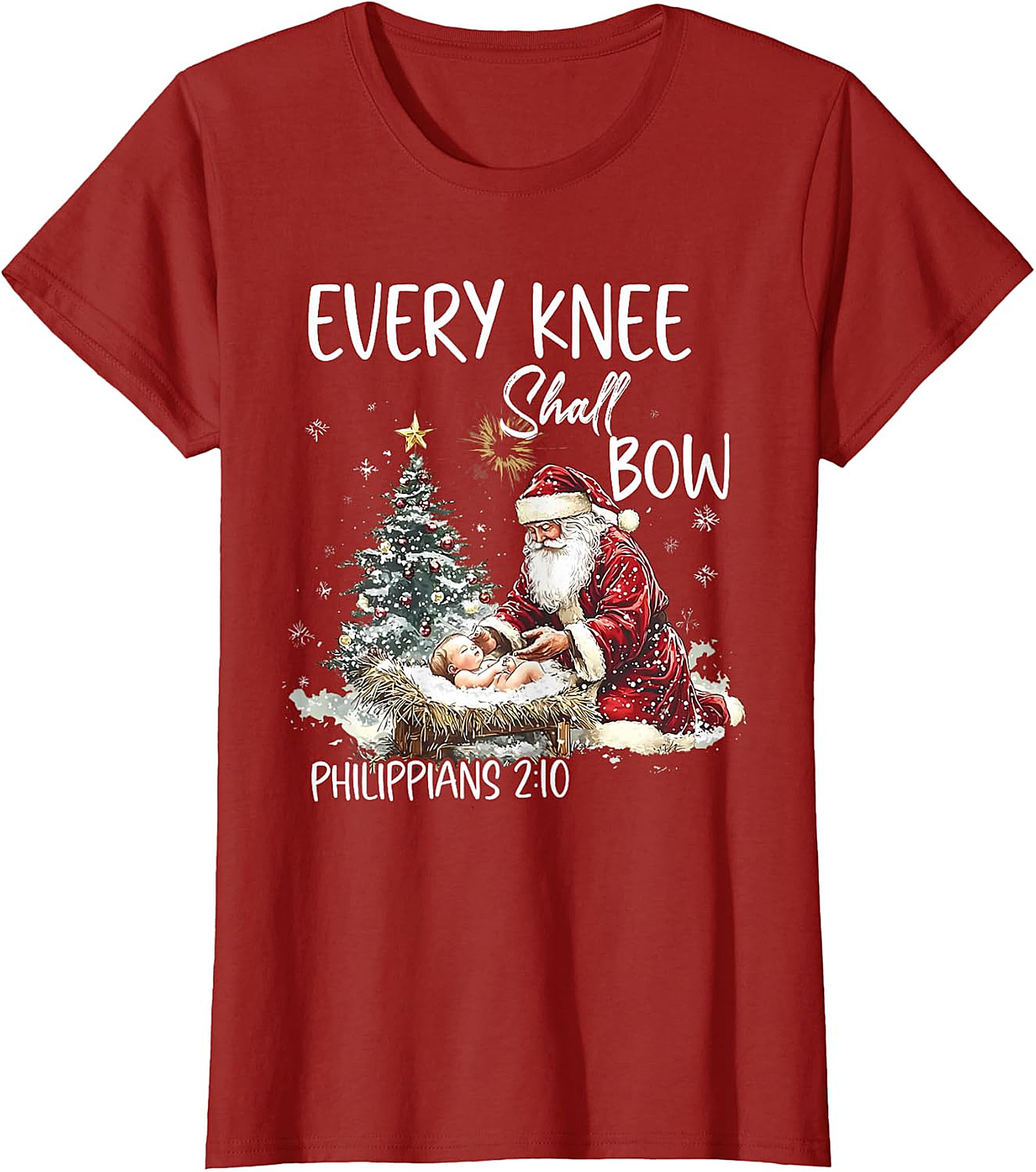  Retro Santa "Believe" Christmas Graphic Apparel | Vintage Holiday Tee