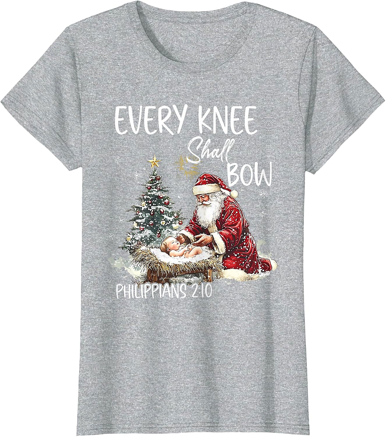  Retro Santa "Believe" Christmas Graphic Apparel | Vintage Holiday Tee