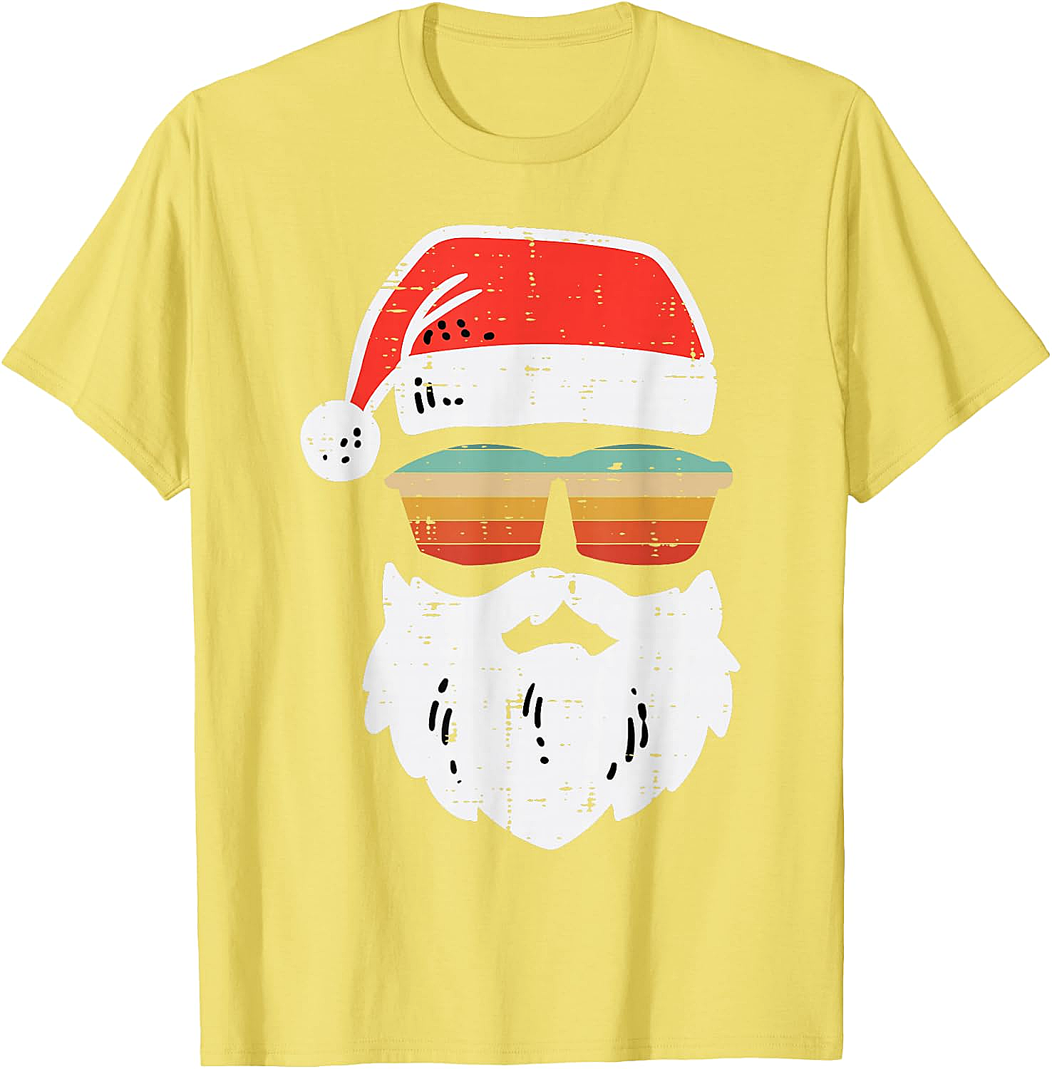 Cool Santa Retro Sunglasses Christmas T-Shirt Tee