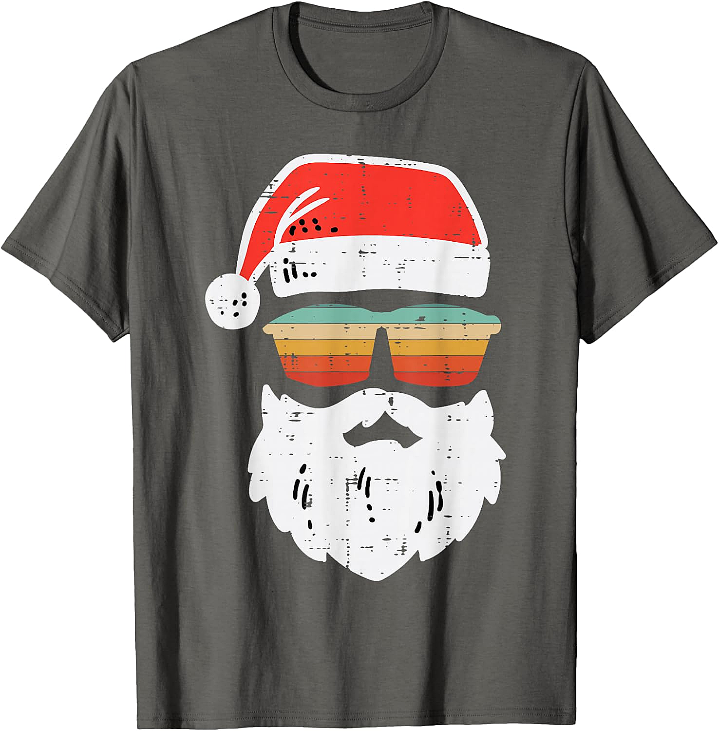 Cool Santa Retro Sunglasses Christmas T-Shirt Tee