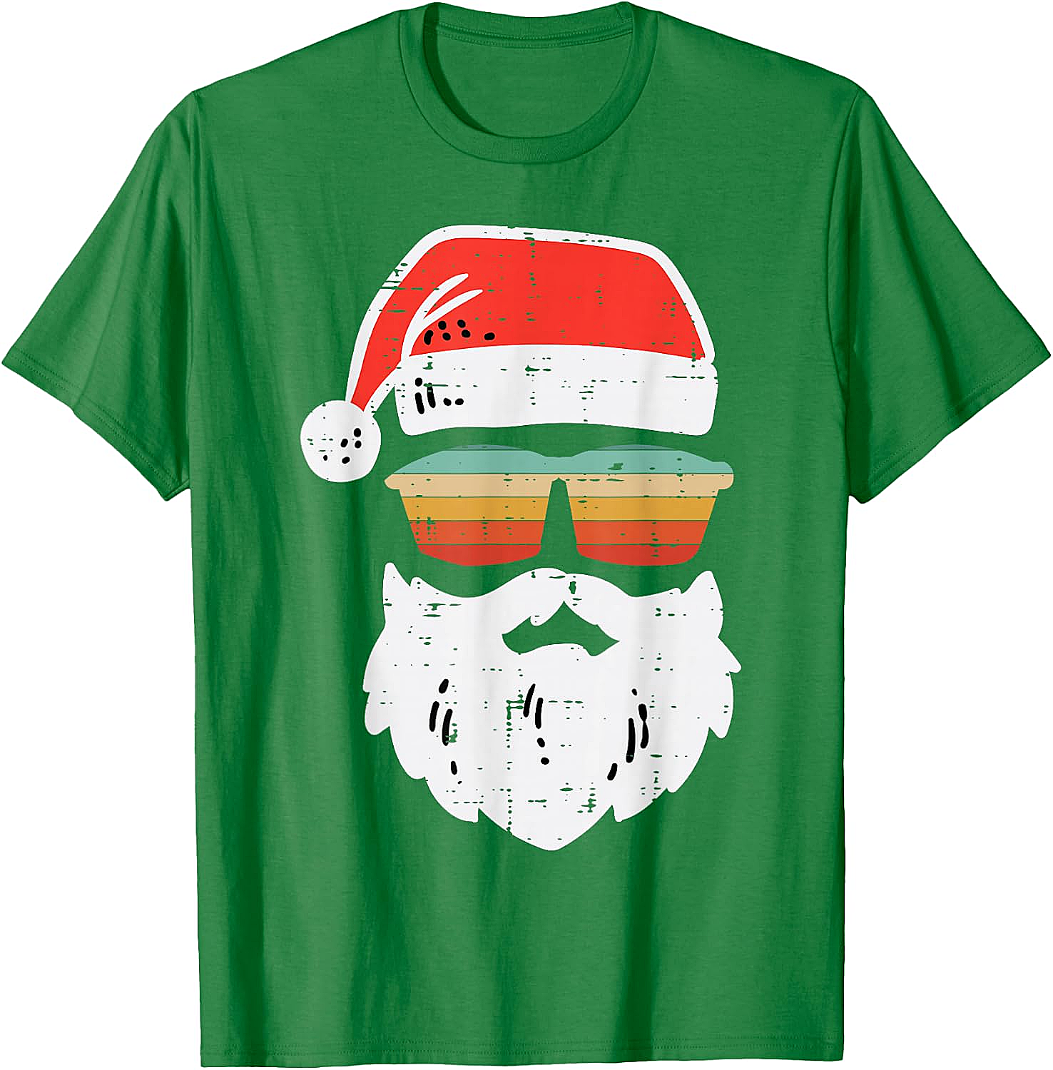 Cool Santa Retro Sunglasses Christmas T-Shirt Tee