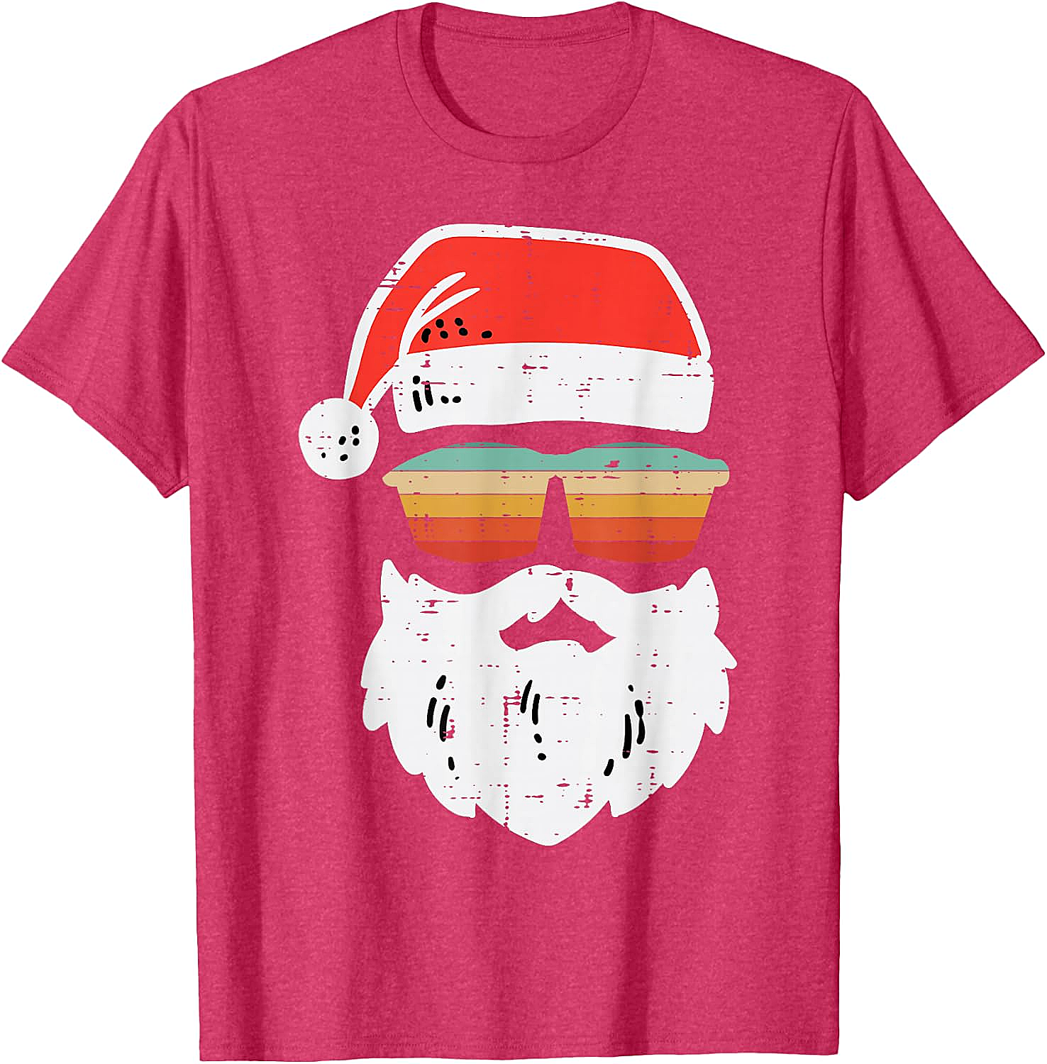 Cool Santa Retro Sunglasses Christmas T-Shirt Tee