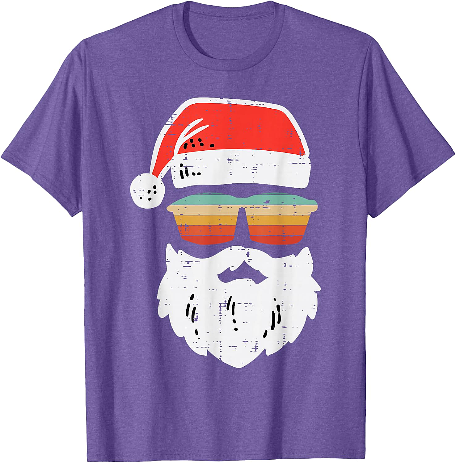 Cool Santa Retro Sunglasses Christmas T-Shirt Tee