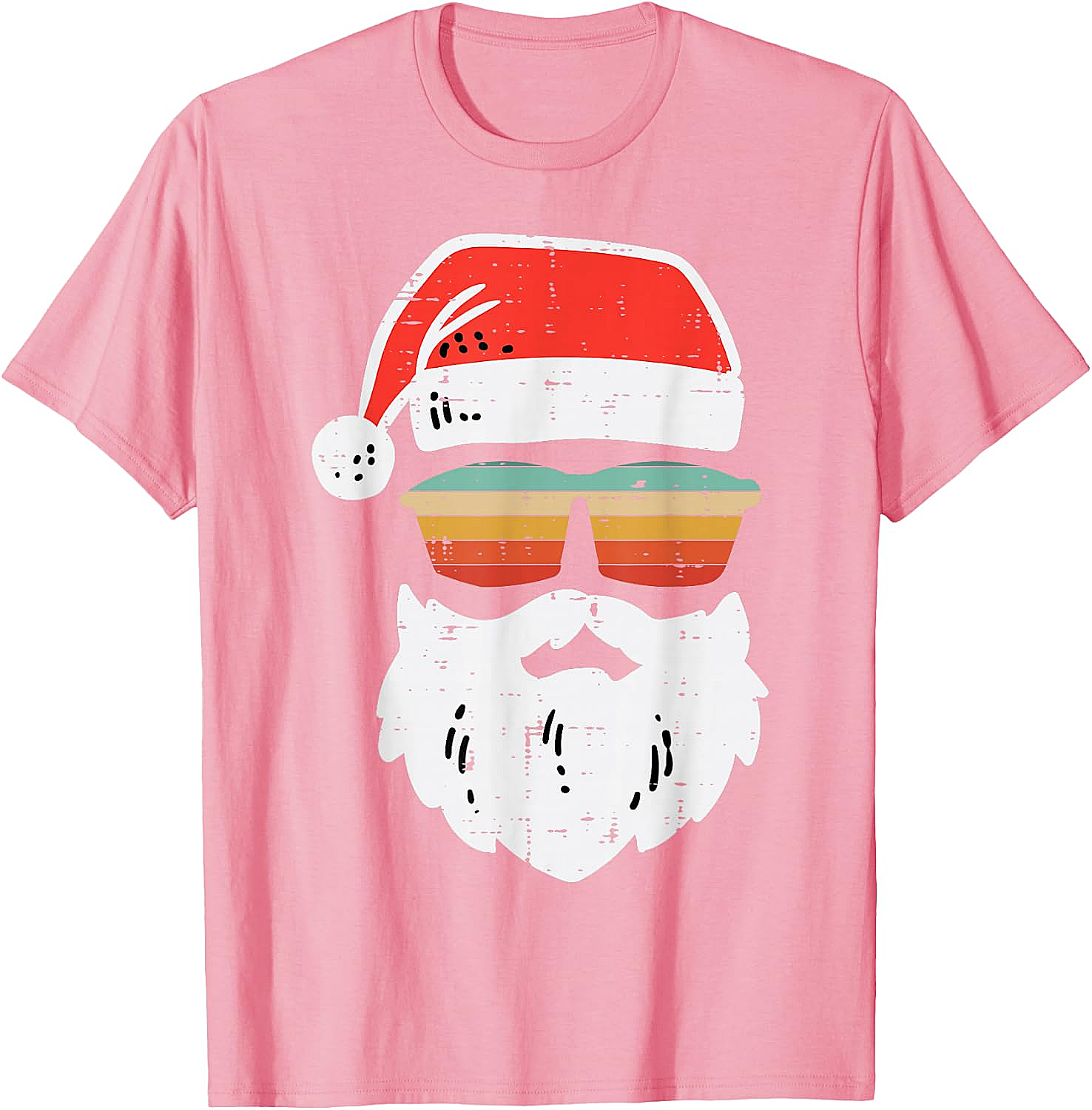 Cool Santa Retro Sunglasses Christmas T-Shirt Tee