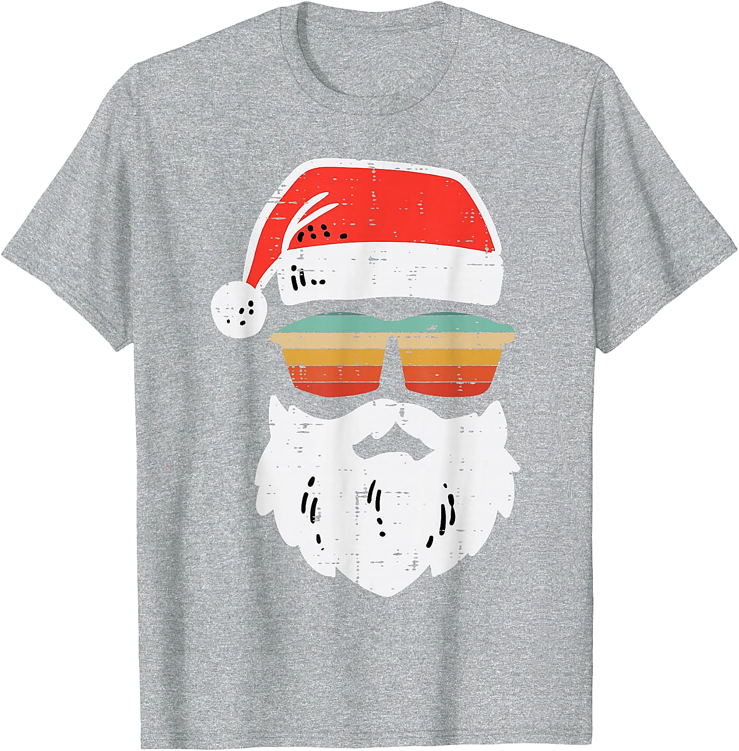 Cool Santa Retro Sunglasses Christmas T-Shirt Tee