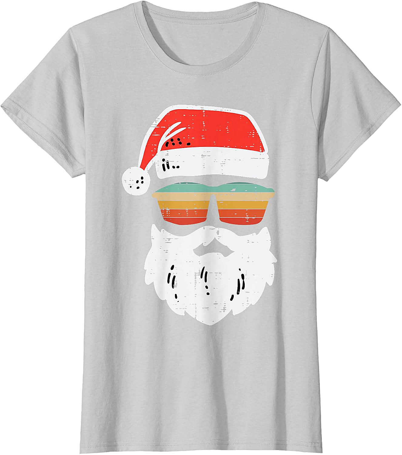 Cool Santa Retro Sunglasses Christmas T-Shirt Tee