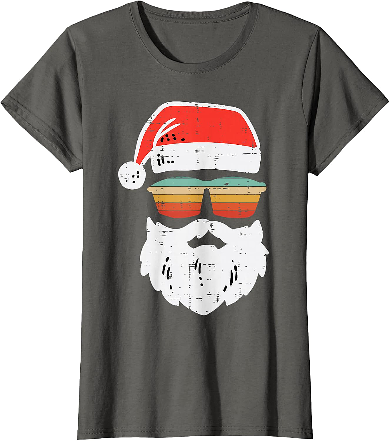 Cool Santa Retro Sunglasses Christmas T-Shirt Tee