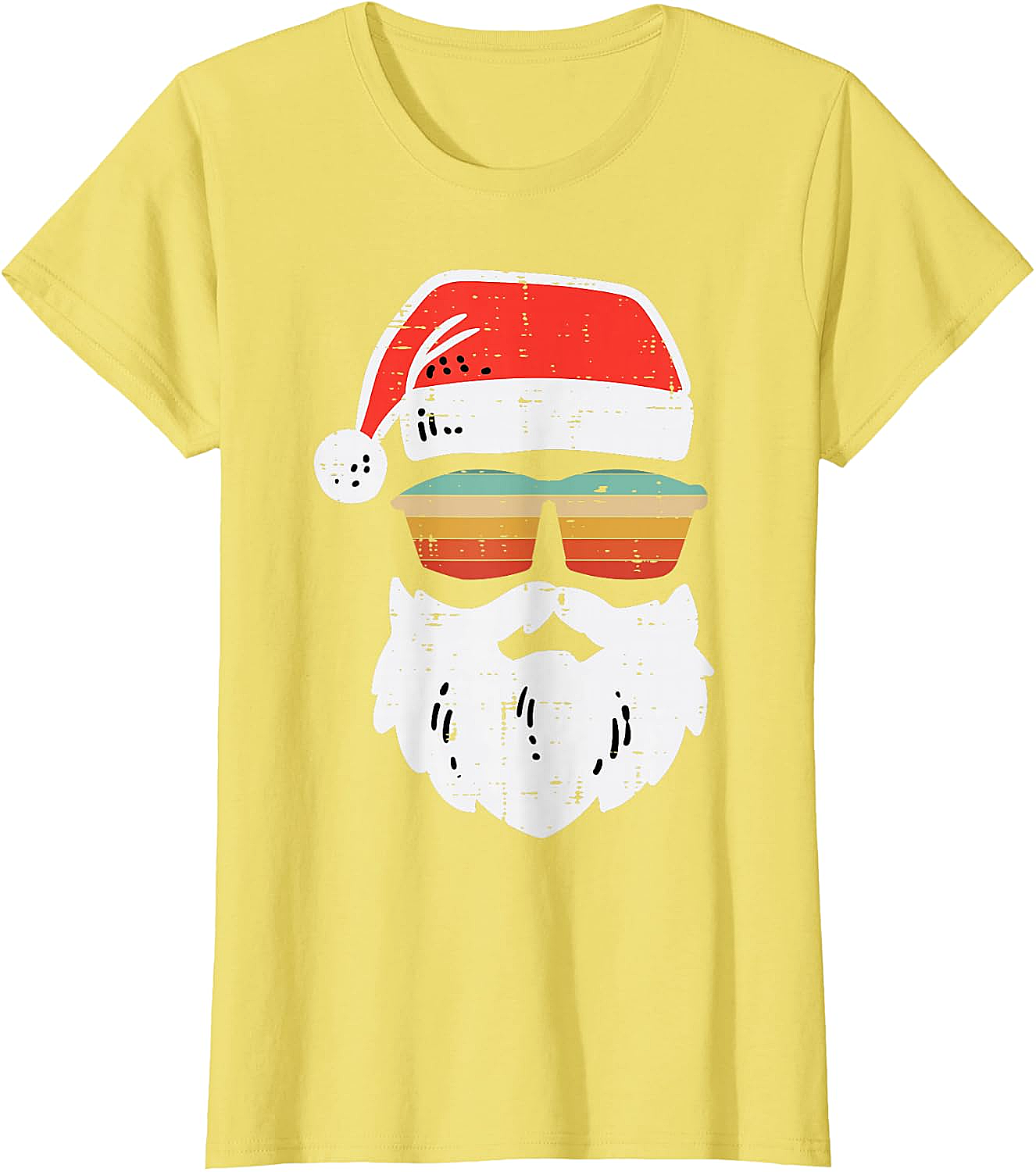 Cool Santa Retro Sunglasses Christmas T-Shirt Tee