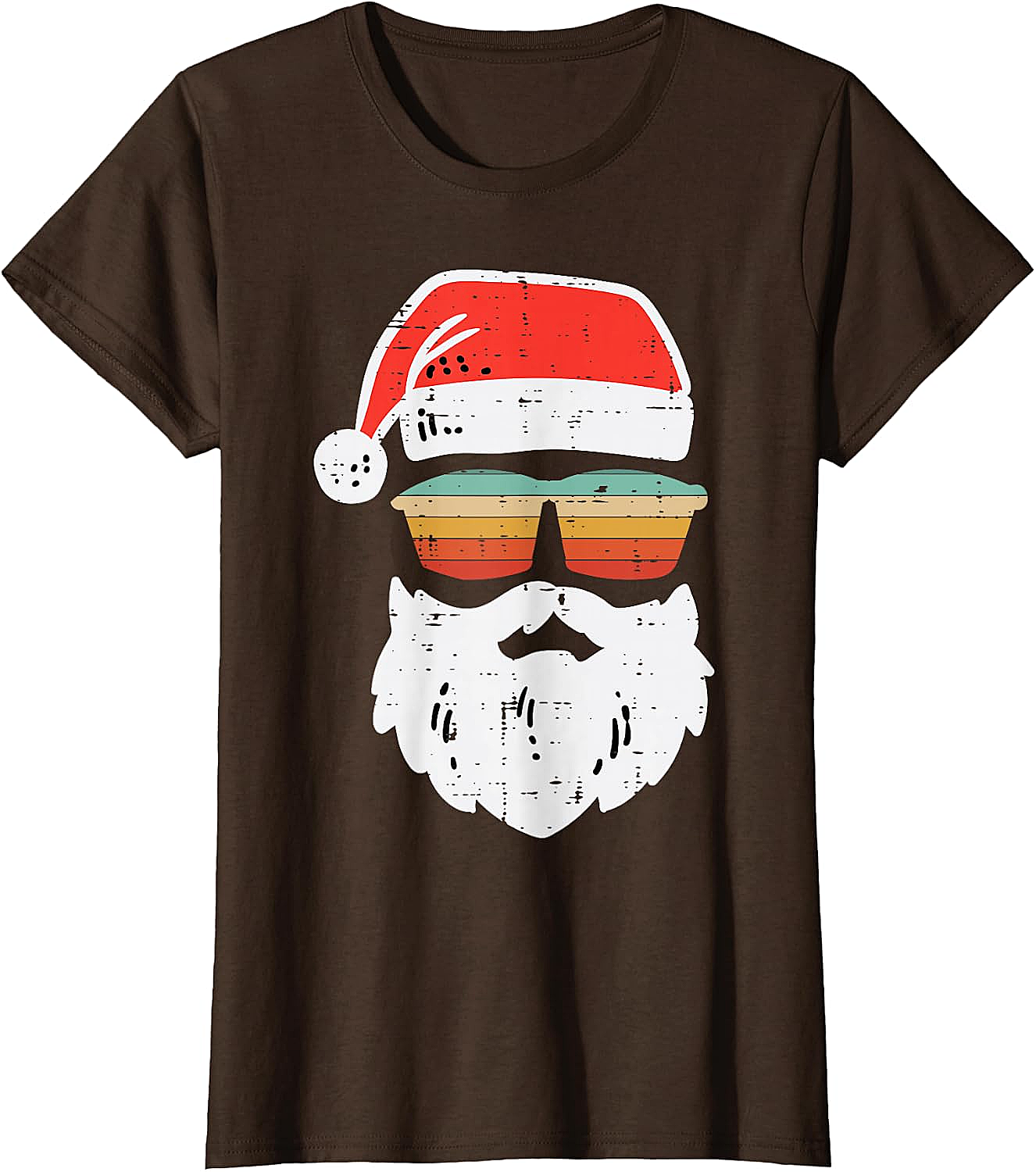Cool Santa Retro Sunglasses Christmas T-Shirt Tee