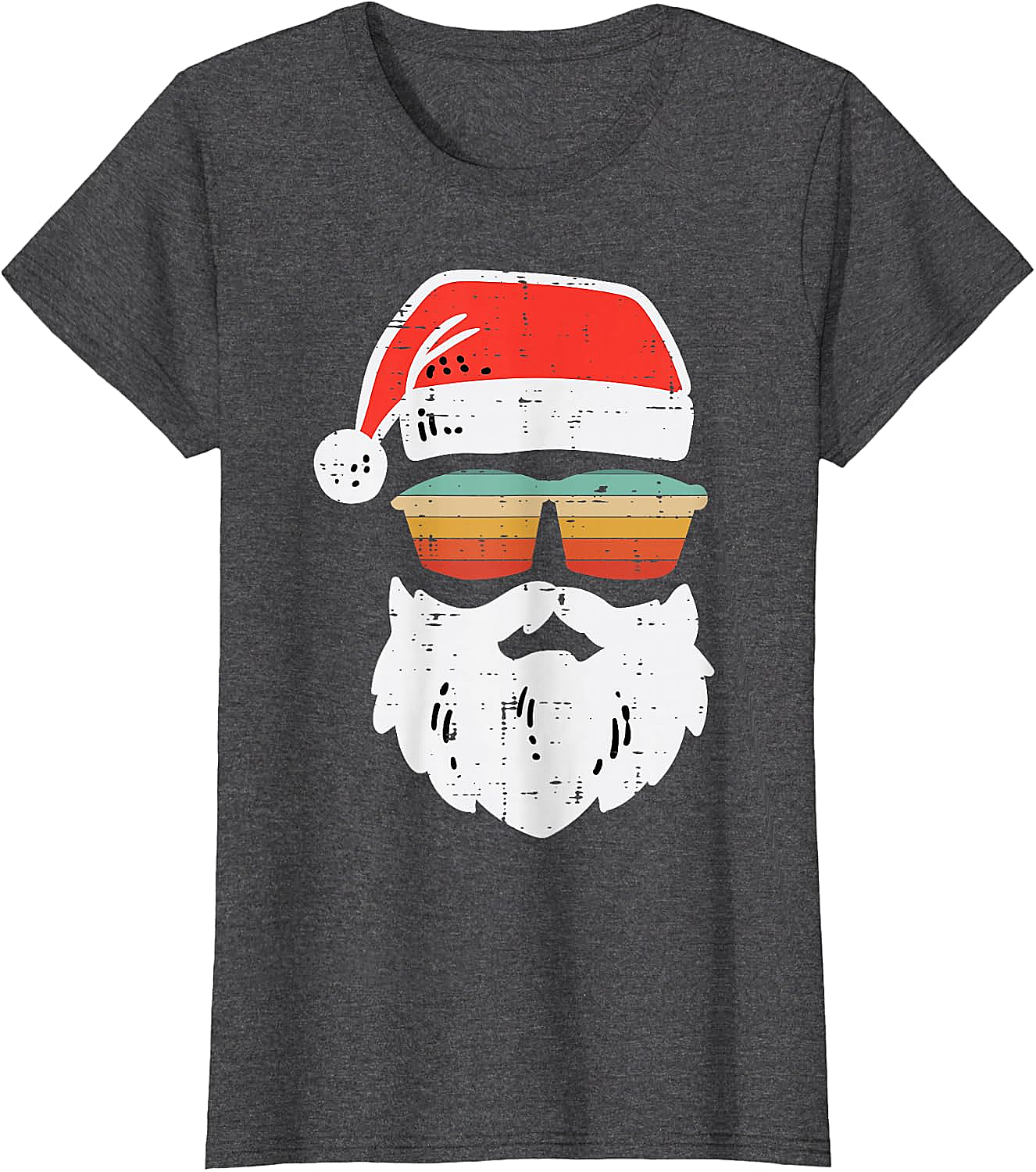Cool Santa Retro Sunglasses Christmas T-Shirt Tee