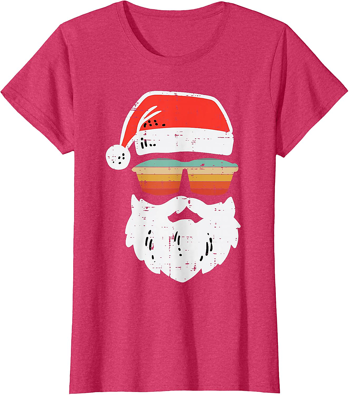 Cool Santa Retro Sunglasses Christmas T-Shirt Tee