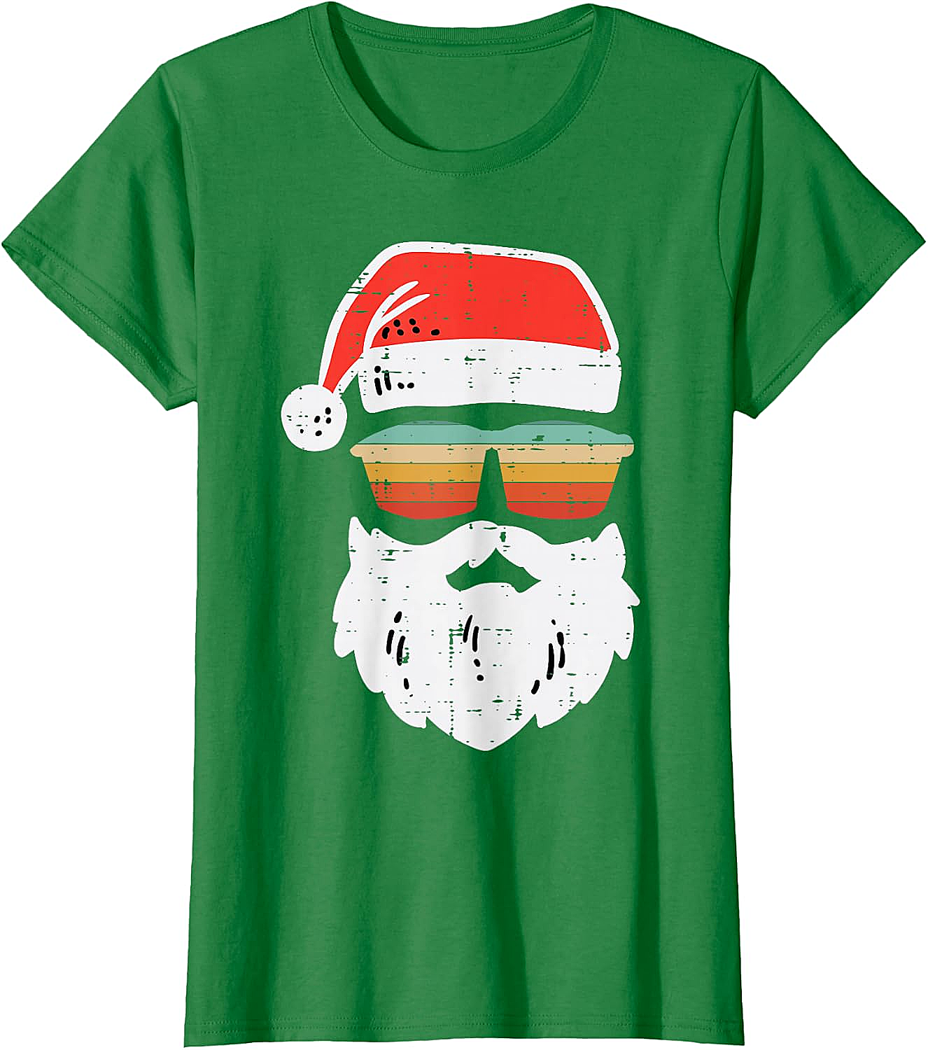 Cool Santa Retro Sunglasses Christmas T-Shirt Tee
