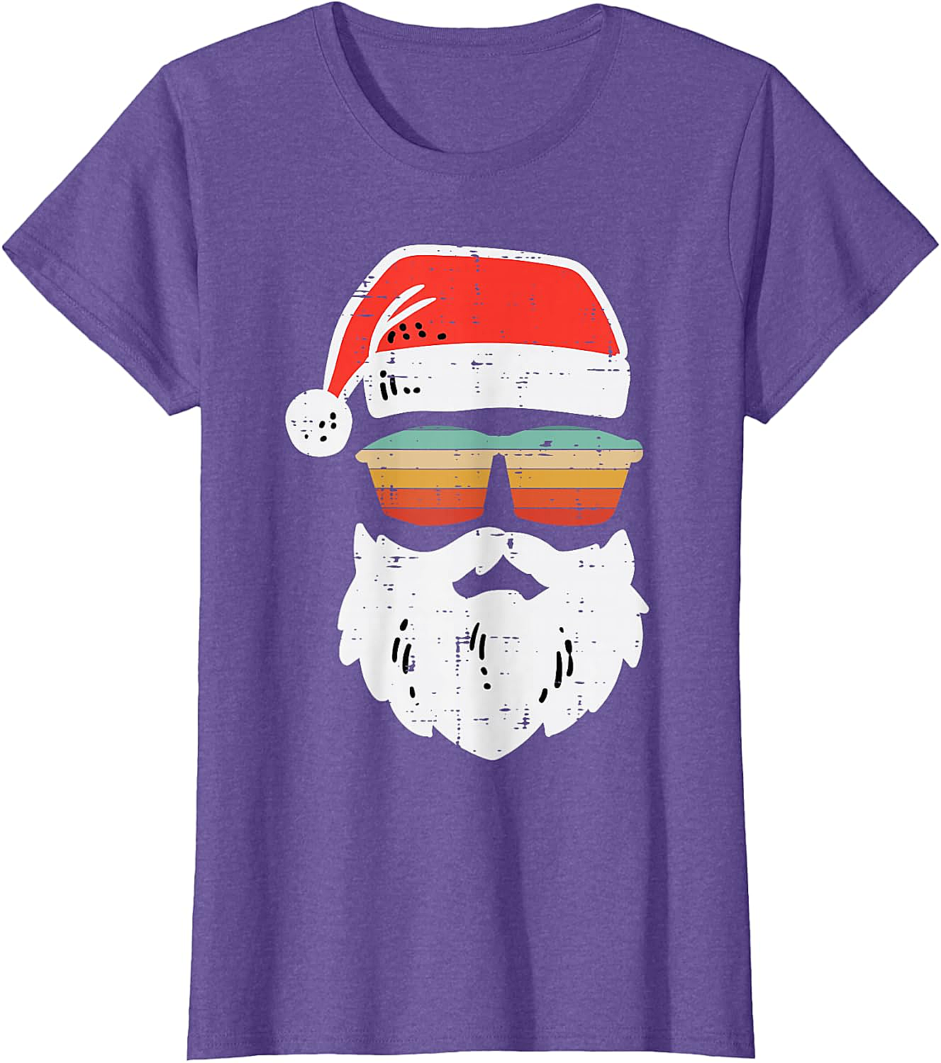 Cool Santa Retro Sunglasses Christmas T-Shirt Tee