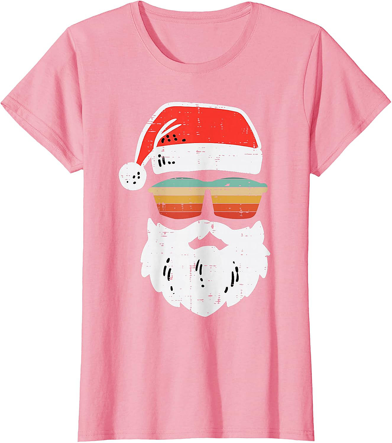 Cool Santa Retro Sunglasses Christmas T-Shirt Tee